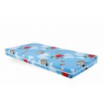 Saltea cu memorie Somnart Memory 60x120, înălțime 10 cm, pentru bebeluși și copii, husă impermeabilă, fermitate medie, model aviator