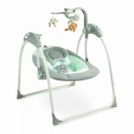 Caretero - Leagan electric, Loop, Cu telecomanda si melodii, Cu senzor de sunet, Graphite