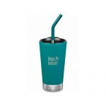 Emerald Bay - Cana termos din otel inoxidabil 473 ml cu capac si pai