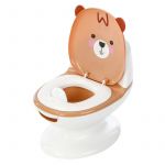 Olita interactiva, Primabobo, Ursulet, Cu sunete, Pana la 30 kg, Alimentare pe baterii, Conform cu EN71, 18 luni+, Maro