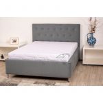 Saltea cu spumă poliuretanică HypoallergenicMed PolyCotton 180x200, hipoalergenică, husă lavabilă și detașabilă cu fermoar, fermitate medie