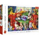 Trefl PUZZLE TREFL 1500 PISICUTELE PE CANAPEA