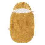 Saculet pentru vreme rece, Nattou, Pentru scaun auto, Universal, Material moale, 70 cm, Cu spatii pentru centurile auto, Ocru