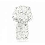 Halat Kimono pentru gravide si mamici, bumbac, marime universala, Natur