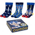 Set 3 perechi sosete Sonic, 35/41