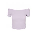 Tricou crop cu aspect striat