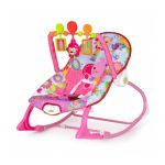 Balansoar cu vibratii 2 in 1 Ecotoys 8617 - Roz