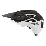 Casca Ciclism O'Neal Pike Solid - 58-61 Cm, L-XL, Negru-Alb