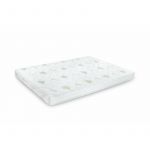 Saltea cu spumă poliuretanică Confort 4Family Aloe Vera 80x200 Somnart, înălțime 14 cm, husă lavabilă și detașabilă cu fermoar, fermitate medie