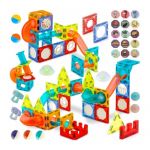 Blocuri magnetice si lumini, 75 elemente, Ricokids RK-763