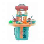 Bucatarie 3 in 1 cu accesorii incluse Ricokids 772901 - Turcoaz