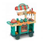 Bucatarie pe roti cu accesorii incluse Ricokids 773000 - Turcoaz