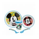 Set de masă premium antiderapant 5 piese Mickey Mouse® Fun-Tastic