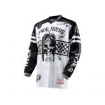 Tricou race O'neal Ultra Lite LE 70, aerat-desicant, protectie-cot, maneci lungi, alb-ngr-retro, M