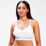 Bustieră tip bralette fără cusături MP pentru femei - Alb - M