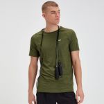 Tricou cu mânecă scurtă pentru bărbați MP Performance - Army Green/Black - XL