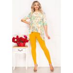 Compleu casual Linda cu bluza asimetrica si imprimeu floral By InPuff