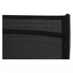 Sezlong de gradina reglabil, negru/gri, ATREO