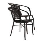 Set ratan de gradina 1+2, maro, LASAN
