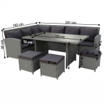 Set gradina, gri, STARK
