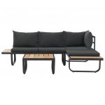 Set canapea de gradina coltar cu perne