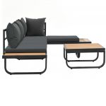 Set canapea de gradina coltar cu perne