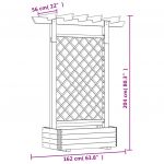Pergola de gradina cu jardiniera