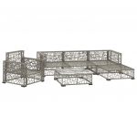 Set mobilier de gradina cu perne