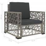 Set mobilier de gradina cu perne