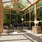 Set mobilier de gradina cu perne