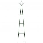 Suporturi plante gradina 2 buc. verde inchis 35x35x195 cm fier