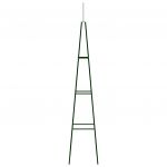 Suporturi plante gradina 2 buc. verde inchis 35x35x195 cm fier