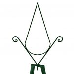 Suporturi plante gradina 2 buc. verde inchis 35x35x195 cm fier