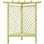 Pergola de colt cu bancheta