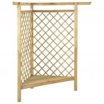 Pergola de colt cu bancheta