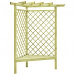 Pergola de colt cu bancheta
