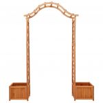 Pergola de gradina cu jardiniera
