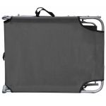 Sezlong pliabil cu protectie solara 189 x 58 x 27 cm