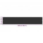 Prelata pentru balcon din HDPE 75 x 400 cm antracit