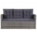 Set mobilier de exterior cu perne
