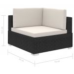 Set mobilier de gradina cu perne