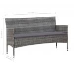 Set mobilier de gradina cu perne