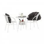 Set ratan de gradina1+2, alb, JENAR