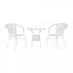 Set ratan de gradina1+2, alb, JENAR
