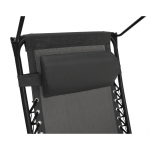 Set de 2 scaune reglabile de gradina, gri, KASPIAN