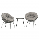 Set de gradina, gri inchis / gri / negru, GAURI