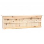 Casuta de vrabii cu 5 incaperi, 68 x 15 x 21 cm, lemn de brad