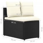 Set canapea de gradina cu perne