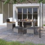 Set cu scaun de gradina si taburet