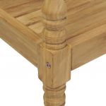 Scaune gradina perne rosu model carouri, 2 buc., lemn masiv tec